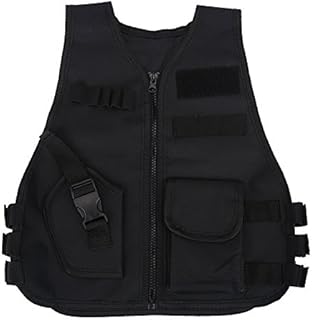 Youth Tactical Vest,Kids Swat Tactical Vest,Kids Tactical Vest,Combat Vest,Children Tactical Vest Kids Breathable Security Guard Waistcoat CS Field Combat Training Protective Vest
