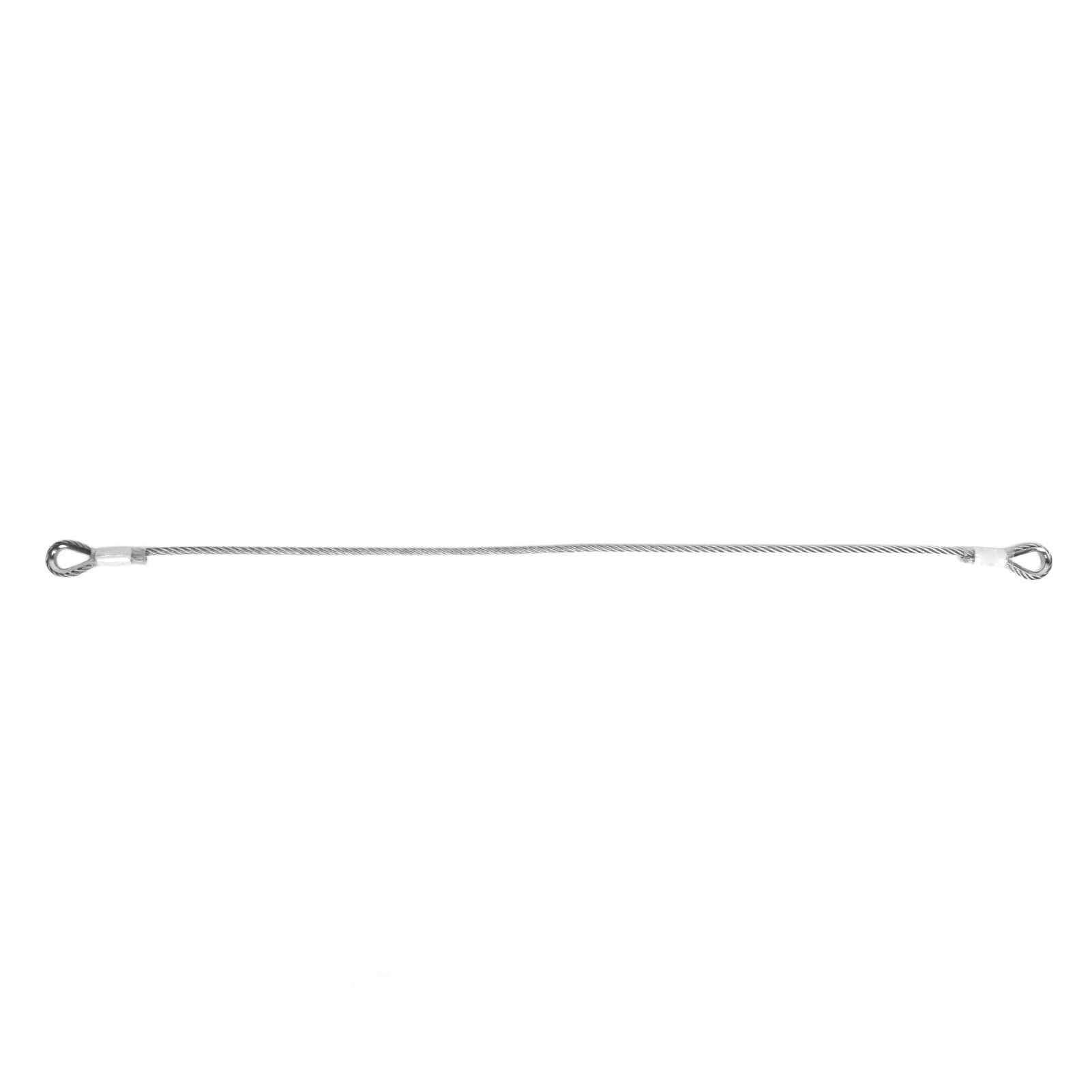 Cable de Acero de Seguridad, Cable de Cuerda de Acero de 1 M, 3,28 Pies y 8 Mm, de Carga Resistente Al Desgaste de 2500 Kg, de Doble Bucle, Ideal para Bicicletas, Motocicletas, Escalada,