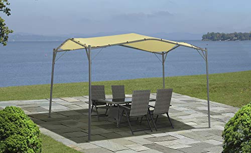ShelterLogic 23516 Gazebo Series Monterey Easy Assembly Portable UV Protection Outdoor Canopy, 12' x 12' x 8.5 ', Cream - Thumbnail 4