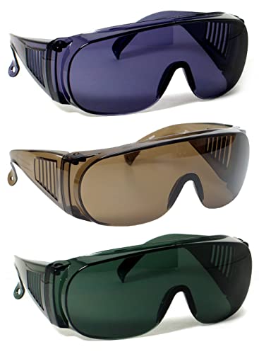 Image of Calabria Fit Over Safety Glasses | Polarized Sunglasses Over Glasses | Wrap Around Anti-Fog | Scratch Resistant | Unisex