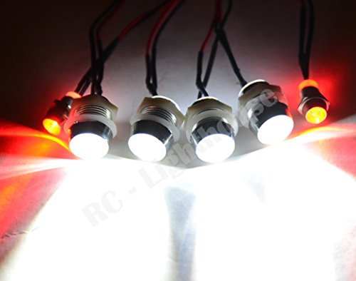 RC LED Light Set for Traxxas HPI Losi Redcat Racing Universal Fit 4W10-2R5