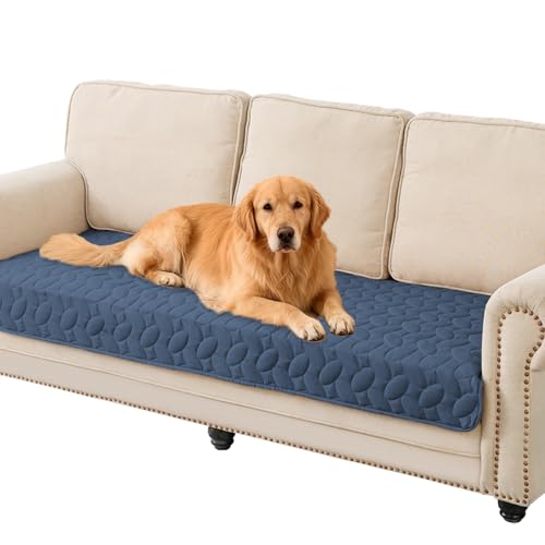 Ameritex Pet Bed Cover Dog Bed Blanket for Sofa and Furniture Waterproof New Pattern Design (30x70 Inch, Navyblue)