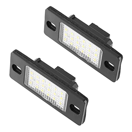 X AUTOHAUX 2pcs LED License Plate Light Car Number Lamp Replacement White Light for Volkswagen Bora 1999-2006