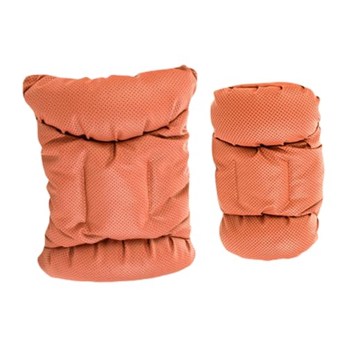 通気性低反発自動車ネックピロー輪郭人間工学に基づいたデザイン取り外し可能なバッククッション車のヘッドレスト枕と腰クッション