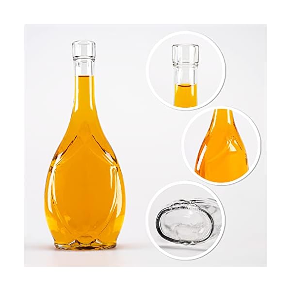 SUPERBUTELKI.PL Glasflaschen 500ml - Weinflaschen Leer 5 StÃ¼cke - Glass bottle Mit Korken - Glasflasche Icona - Flaschen zum BefÃ¼llen – Bild 6