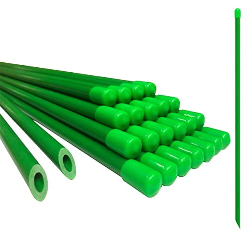 Garden Stakes 58 inch Sturdy Fiberglass Material Plant Sticks Support Tomato Stakes Pack of 20