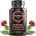 Produktbild Panax Roter Ginseng Extrakt - 20% Ginsenoside | 100 Tagesdosen | 600 mg vegane Ginseng kapseln hochdosiert | 10:1 Extrakt aus der Ginseng Koreanischer + Schwarzer Pfeffer | von Synergie Nutrition