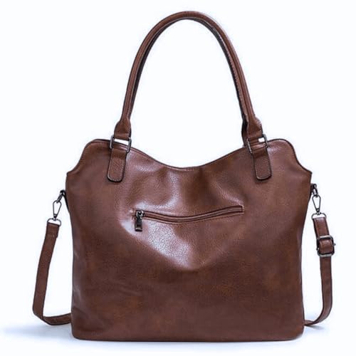 Bolsa Feminina em Couro PU Grande de Ombro para Mulheres, Luxuosa e Versátil, Espaçosa e Estilosa, I
