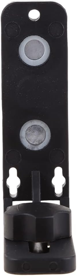 Universal Magnetic L-Bracket for Laser Level - 1/4" Thread Wall Mount Adapter - Multi-Functional L-Shape Holder Stand with Strong Magnets & Hanging Hole for Construction Line Lasers (Black)