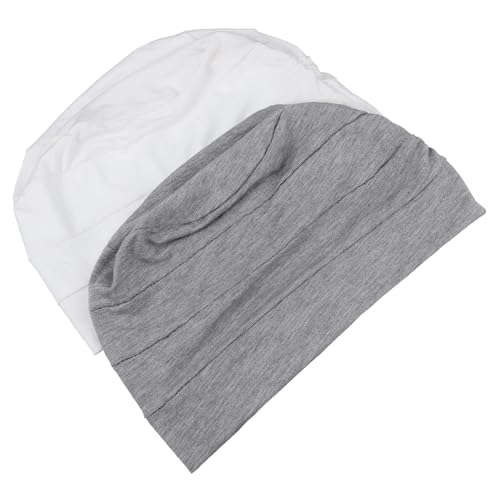 LIGIGWASH 2 Piezas Sombrero De Jueves De Algodón Gorras De Quimioterapia Gorro De Dormir Gorro De Noche De Algodón Tapa De Sueño Satinado Envoltura Para Dormir Pacientes De Algodón
