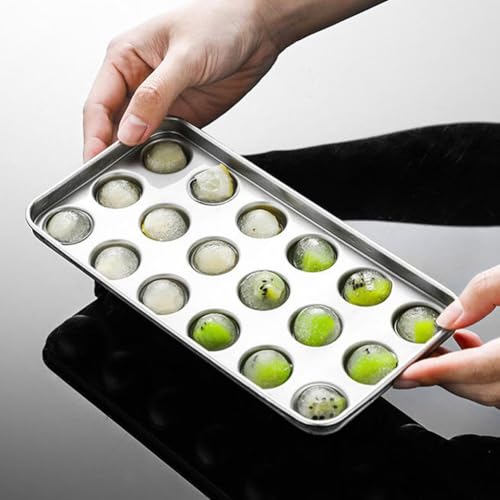 Molde para cubitos de hielo esfera acero inoxidable miniatura 5