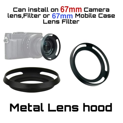 Image of GetZget Nd Filters Lens Hood Compatible with Samsung Galaxy S23 /24 /25 Ultra, Vivo X100 /200 Pro, Xiaomi 14 Ultra Mobile Cover, DSLR Camera (Lens Hood, 67mm)
