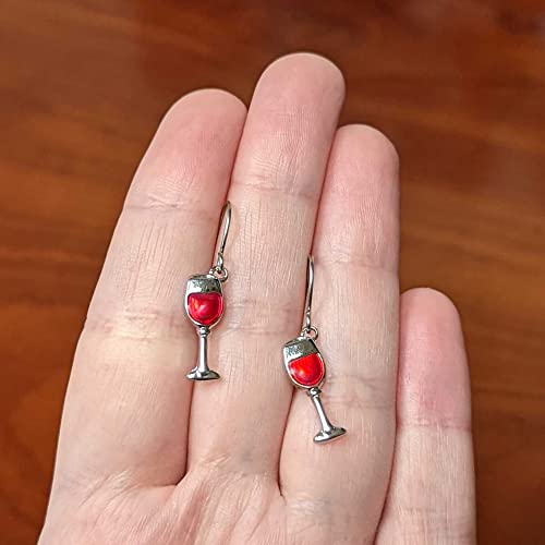 Body Candy Stainless Steel Red Wine Glass Earrings #TOP1