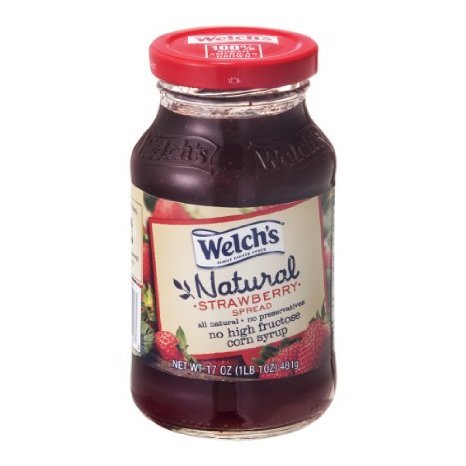 Welch's Natural Spread Strawberry, 17 Oz (Pack of 2)