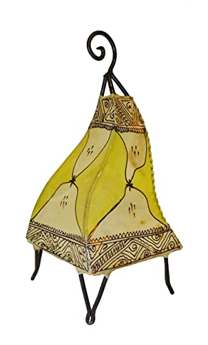 Lámpara de cuero artesanal marroquí Henna miniatura 2