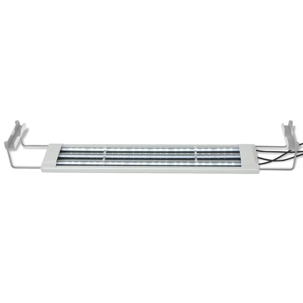 Aquarium-Beleuchtung LED Lampe 50-60 cm Aluminium IP67 wasserdicht dimmbar mit blauem und weißem Licht für Pflanzenwachstum Süßwasser Meerwasser Becken Aquascaping