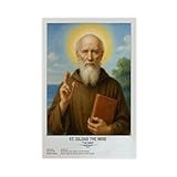 ZYGNBHL Póster de lienzo de San Gildas el Sabio, creencias religiosas, arte para pared, dormitorio, oficina, habitación, regalo, sin marco, 30,5 x 45,7 cm