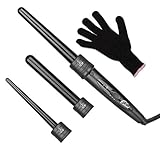 Ideal als Geschenk: Handschuh und ein Kunststoffhalter schützen vor Verbrennungen. Dieses lockenstab set muss von ihnen, ihrer freundin, tochter und jeder frau geliebt werden! Wählen sie einfach den richtigen lauf und sperren sie die lockenstab.