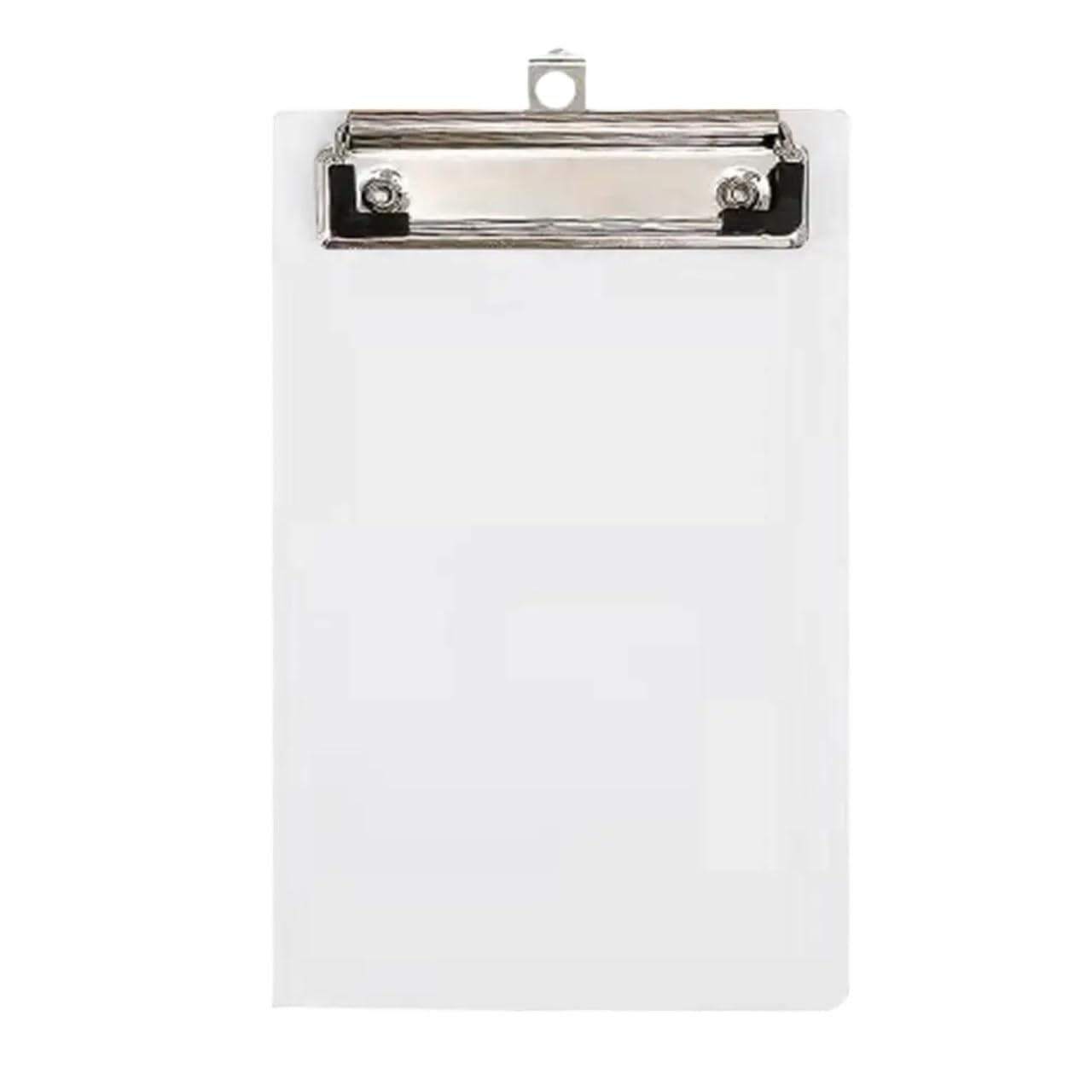 Blocco for appunti con clip da 3 pezzi for multifunzionale for carta di prova cancelleria rigida A4 A5 A6 Cartella portadocumenti for studenti Per l'ufficio(White A5)