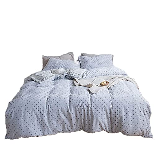 cvhtroe Funda nórdica Semidoble Juego de 4 Piezas Juego de Cama Funda de edredón Caja Sábana Funda de Almohada Cama (Individual/Doble), C, 1,8 m (A 1,8 m)