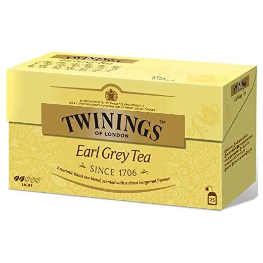 Twinings - Té Earl Grey, 25 bolsitos