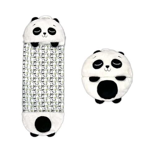 Saco Dormir Infantil Estilo Animal 2 en 1 Plegable con Almohada - Saco para Niños Menores de 165cm Super Suave y Divertida...