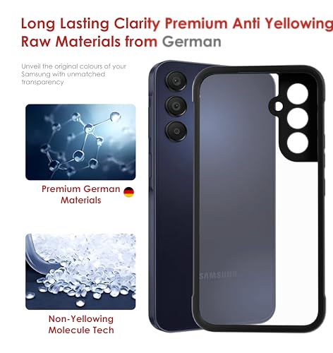 Image of Thermoplastic Polyurethane Case For Samsung Galaxy A34,[Anti-Yellowing Technology] [Military Grade Drop Protection] Shockproof Case Slim Hybrid Phone Case-Carbon Black
