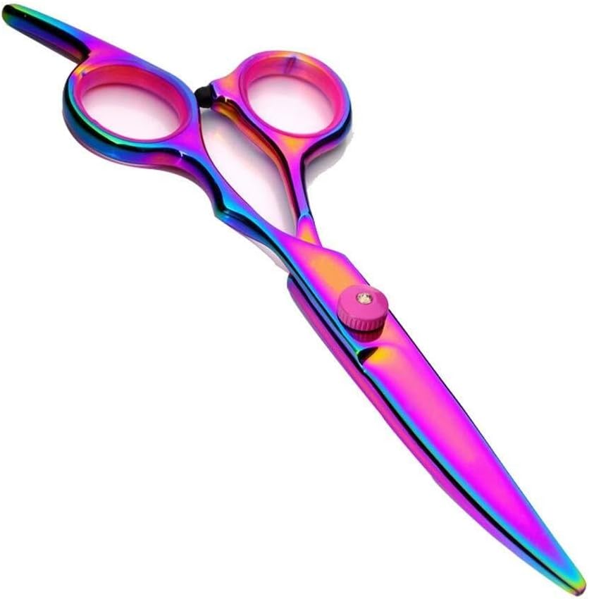 6” Dog Grooming Scissors Set – 4-Piece Stainless Steel Pet Hair Cutting Kit with Straight, Curved & Thinning Shears, Comb