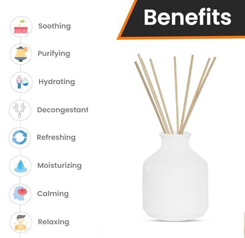 Image of Mkd2 Rise Ceramic Reed Diffuser Pot I Empty Aroma Pot - Set of 3 (White) for Home Decor, Decoration, Fragrance, Gifts