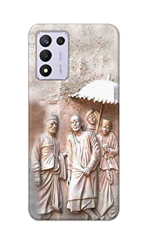 Image of Printed Hard Back Cover Case for Realme 9 5G Speed Edition | Realme 9 5G SE | Realme 9 SE 5G Back Cover (Sai Baba) -1803
