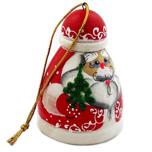 Handgefertigter russischer Weihnachtsmann, handgeschnitzter...