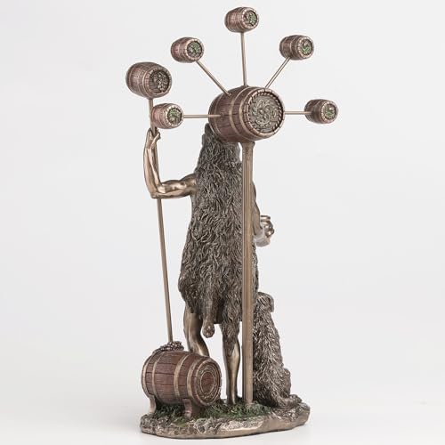 Escultura Sucellus Dios Celta de la Fertilidad 23.75 pulg miniatura 6