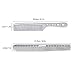 2 pcs Stainless Steel Hair Combs Anti Static Styling Comb Hairdressing Barbers Combs (Silver)