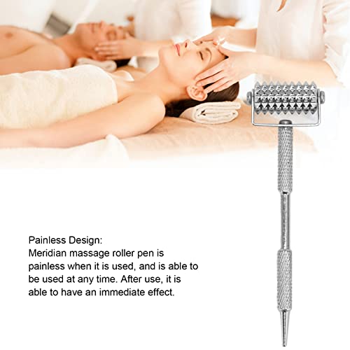 Acupuncture Pen, Acupressure Needle, Acupressure Pen, Acupressure Tool Point Roller Pen Acupoint Massage Tool Reflexology Massaging Diagnostic Auricular Probe Roller Pen for Relieve - Thumbnail 3