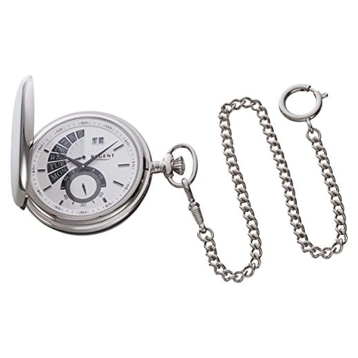 Regent Analog Quarz Taschenuhr 11380008