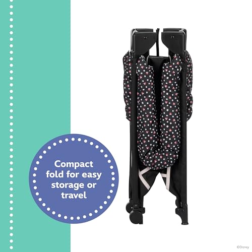 Image of Disney Baby Classic Minnie Mouse 2-in-1 Play Yard with Rocking Bassinet, Minnie Charm