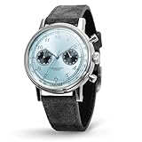 UNDONE Urban Watch - Reloj para hombre, colección vintage, deportivo y mística, reloj de pulsera de 40 mm, resistente al agua hasta 30 m, movimiento cronógrafo híbrido Flyback, con caja de acero