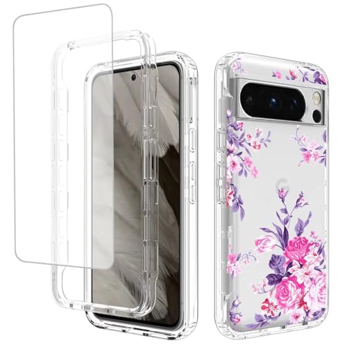 Coque antichoc à 360° pour Google Pixel 8 Pro en silicone