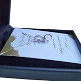 Mustard seed necklace, new design in 925 sterling silver with crystal inlay, encouragement,...