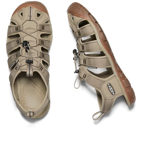 Image of KEEN Men's Clearwater CNX Closed Toe Lightweight Adventure Hiking and Water Sandals