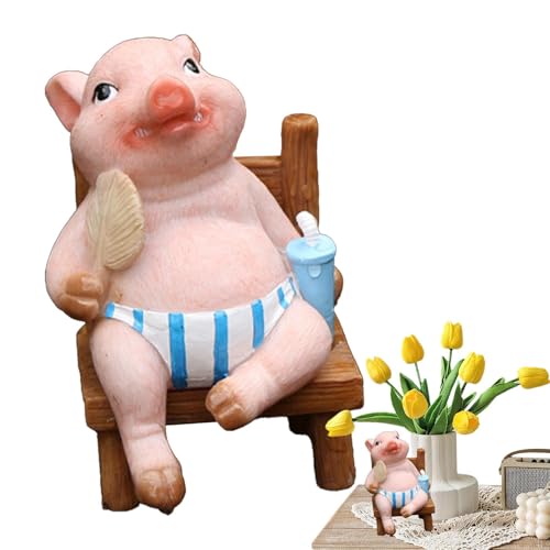 usefulbeauty Suministros de jardín de, estatuas de jardín para Exteriores - Figuras de Oficina Decoración de Oficina Linda - Funky Home Decor, Estatua de Animales, Escultura de Oficina para