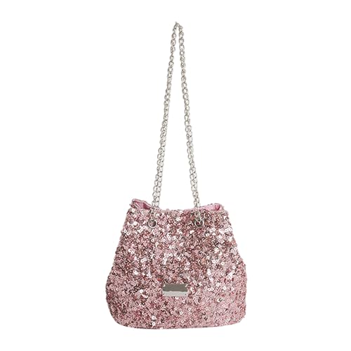 RELKLYU 1 Stück Pink Paillettenbeutel, Frauenumhängetasche, Modische Crossbody -Tasche, Einfache Und Vielseitige Crossbody -Tasche, Kleidungszubehör.