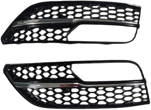 Grille de protection pour phare antibrouillard en nid d'abeille chrome - 3