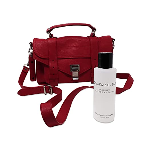 Cadillac Select Premium Leather Cleaner 4 Oz - Great For Shoes, Handbags, Jackets, Gloves, Furniture & More #TOP4