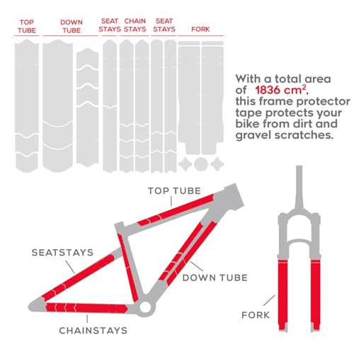image for CNCLOL CNC Mountain Bike Frame Protection kit,33-Piece Total MTB Frame
