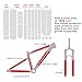 CNC Mountain Bike Frame Protection kit,33-Piece Total MTB Frame Protector Sticker-Frame Guard Tape Wrap for Top/down Tube,Seatstays,Chainstay,Forks,Protect Bike from Scratches and Dings.transparent