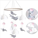 Campana de cama de fieltro, móvil para cuna, para bebé, m