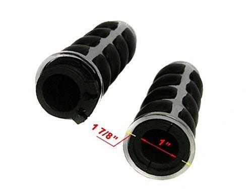 Spike 25 mm Guidão Motocicleta Borracha Macio Confortável Punho de Mão Para Suzuki Harley Honda Kawa