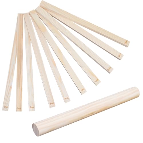 eZAKKA Pottery Rolling Mud Stick Guide Set
