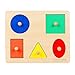 TOYANDONA Montessori Geometrische Puzzle Bord Mehrere Form Puzzle Knopf Holz Puzzle Bord Form Spiel Spiel Vorschule Lernen Material für Kinder Kleinkinder